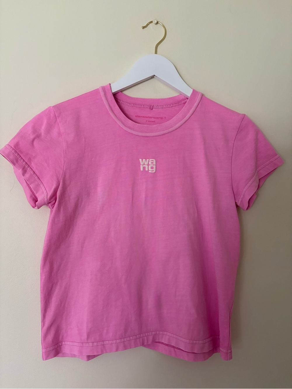 Alexander Wang Cotton Puff logo T-shirt💓